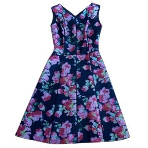 Antonio Melani floral fit & flare dress M 10
